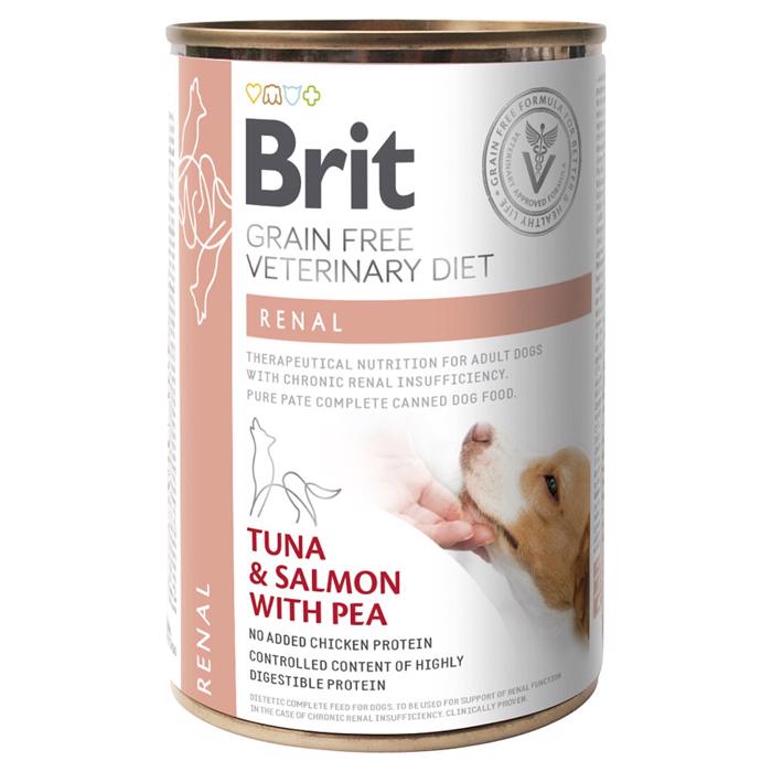 Brit Grain Free Veterinary Diet Renal Tuna & Salmon With Pea 400g