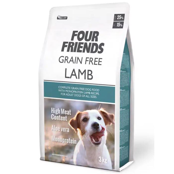 Four Friends Grain Free Tørfoder til Hunden Lamb 3 Kg