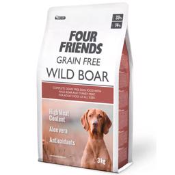 Four Friends Grain Free Tørfoder til Hunden Wild Boar 3 Kg