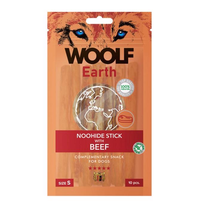 Woolf Earth NooHide Sticks Beef Naturlige Tyggeben SMALL 10stk
