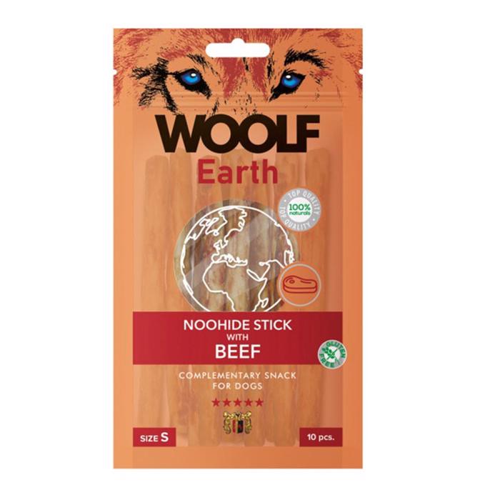 Woolf Earth NooHide Sticks Beef Naturlige Tyggeben SMALL 10stk