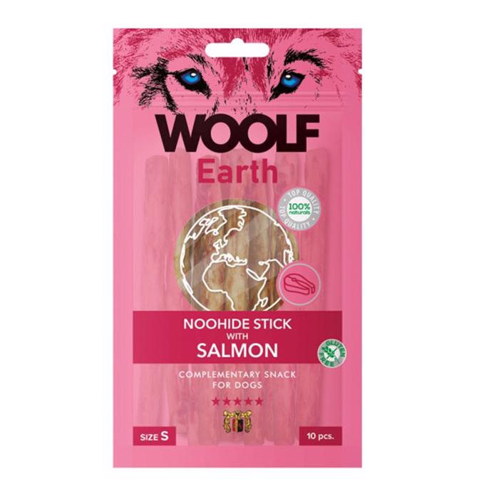 Woolf Earth NooHide Sticks Laks Naturlige Tyggeben SMALL 10stk