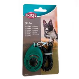 Trixie Sports Klikker Med Spiralkabel Til Fastgørelse Mørkegrøn