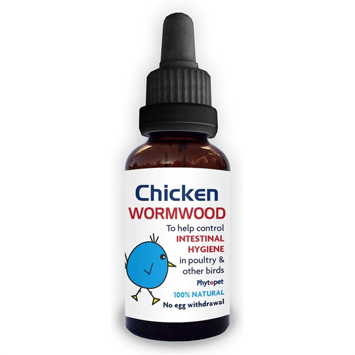 Chicken Wormwood 100% Naturlig Urteblanding Til Fjerkræ & Fugle 50ml