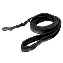 Dogman AntiSlip Iris Hundeline med Håndtag 300 cm Sort