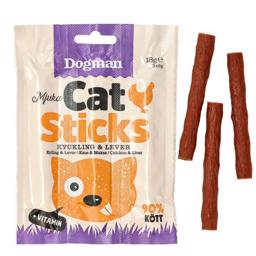 Dogman Cat Sticks med Kylling og Lever Lækre Katte Stænger