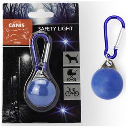 Active Canis Safety Lights Hundelygte med Karabin i Blå