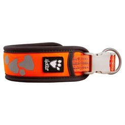 Hurtta Weekend Warrior ECO Hunde Halsbånd i Neon Orange 35-45 cm.