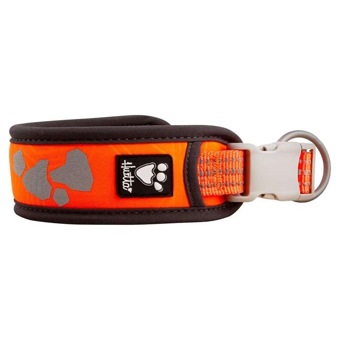Hurtta Weekend Warrior ECO Hunde Halsbånd i Neon Orange 35-45 cm.