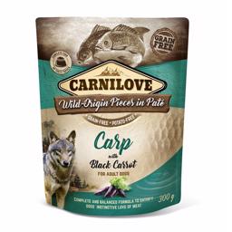 Carnilove Pouch Pate Vådfoder Med Karpe og Sorte Gulerødder 300 gram