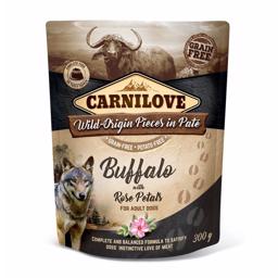 Carnilove Pouch Pate Vådfoder Med Buffalo og Rosenblade 300 gram