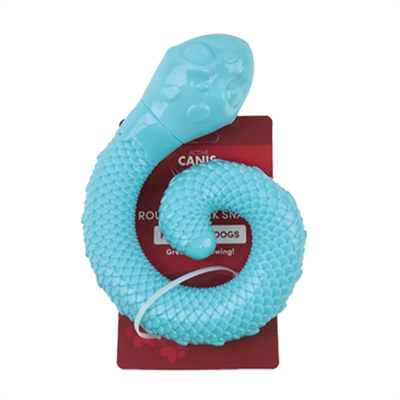 Active Canis Round Snack Snake Legetøj & Aktivitet Til Hunden LYSEBLÅ