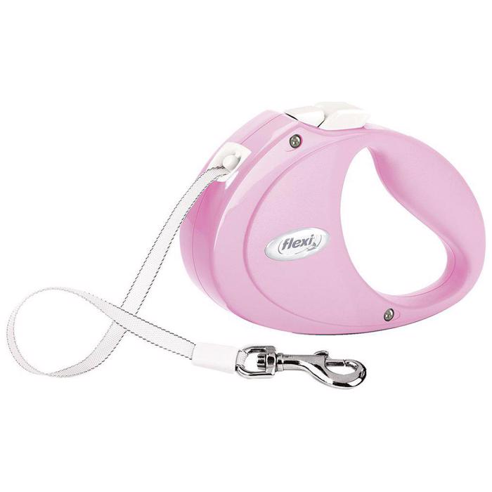 Flexi Puppy Bånd Line Lyserød 2 Meter Max 12 Kg