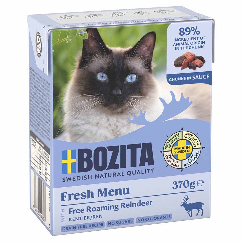 BOZITA Kattemad Bidder I Sovs Med 89% Friskt Rensdyr