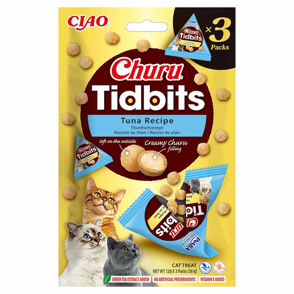 Ciao Churu Tidbits Kattegodbidder med Tun Smag 3-pak