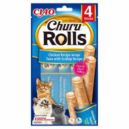 Ciao Churu Rolls Chicken & Tuna Cremede Godbidder Til Katten 4 x 10g - DATOVARER