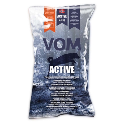 VOM Active Complete Fuldfoder Komplet Råfoder Til Hunde 2,5 Kg Kødboller