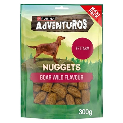 Adventuros Nuggets Boar Wild Flavour Hundegodbidder 300g
