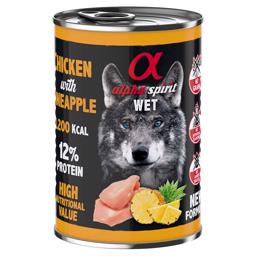 Alpha Spirit Wet Chicken & Pineapple Vådfoder til Hunden 400g