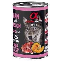 Alpha Spirit Wet Ham & Melon Apple Vådfoder til Hunden 400g