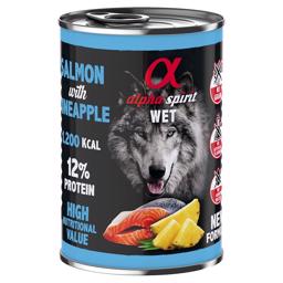 Alpha Spirit Wet Salmon & Pineapple Vådfoder til Hunden 400g