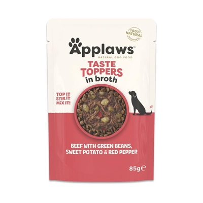 Applaws Taste Toppers Broth Bøf Grønne Bønner & Kartoffel 85g