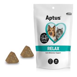 APTUS Relax Tyggebidder Mod Stress og Angst Til Kat og Hund 30 Tabletter