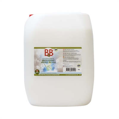 B&B Økologisk Parfumefri Neutral Conditioner Med Aloe Vera 10 liter