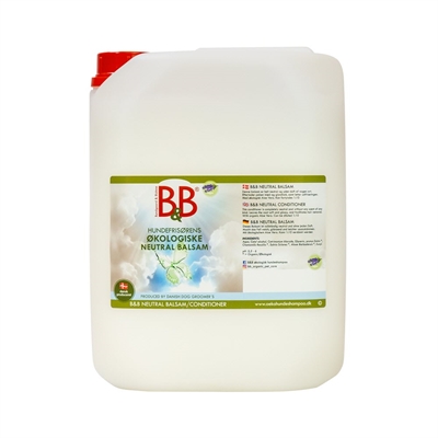 B&B Økologisk Parfumefri Neutral Conditioner Med Aloe Vera 5 liter