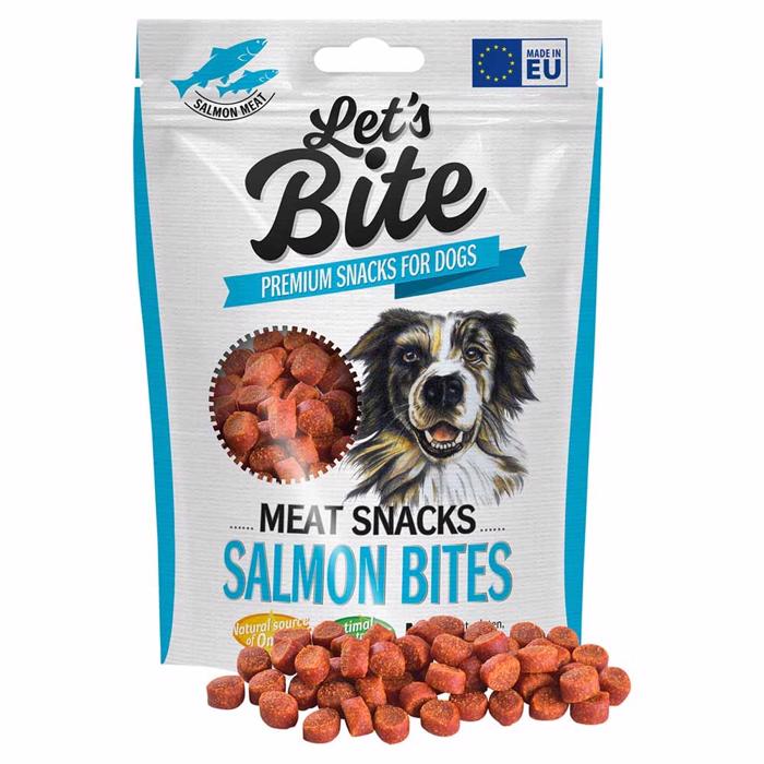 Brit Let\'s Bite Meat Snacks Salmon Bites 150g