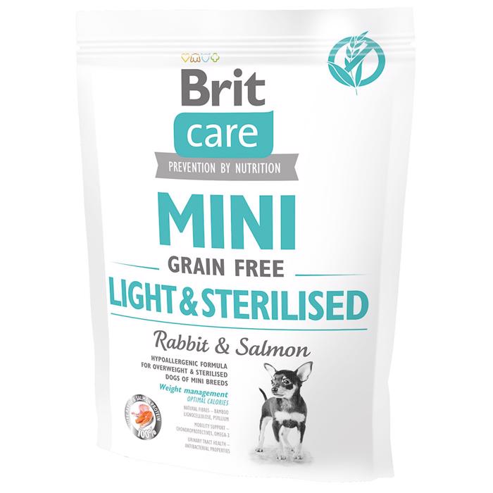 Brit Care MINI Hundefoder Light & Sterilised Kanin og Laks