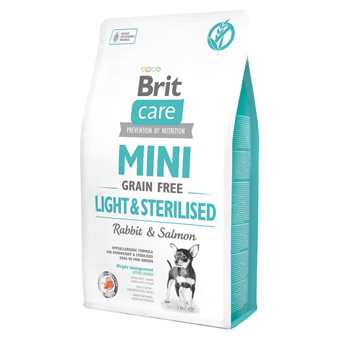 Brit Care Hundefoder MINI Light & Sterilised Kanin & Laks