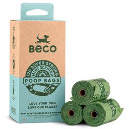 BECO Super Strong Poop Bags med Mint Duft 120 stk