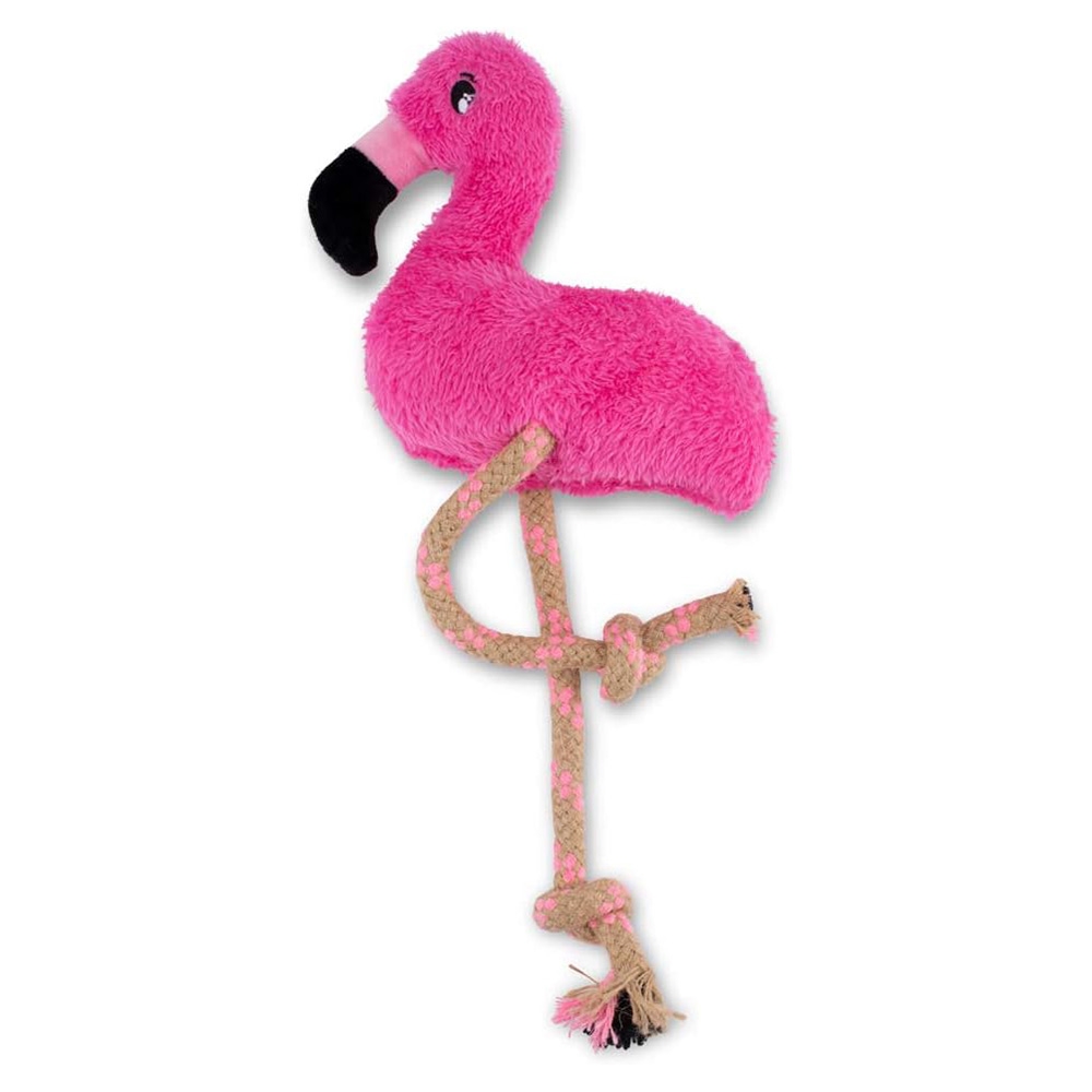 Beco Rough & Tough Flamingo Bamse med Reb