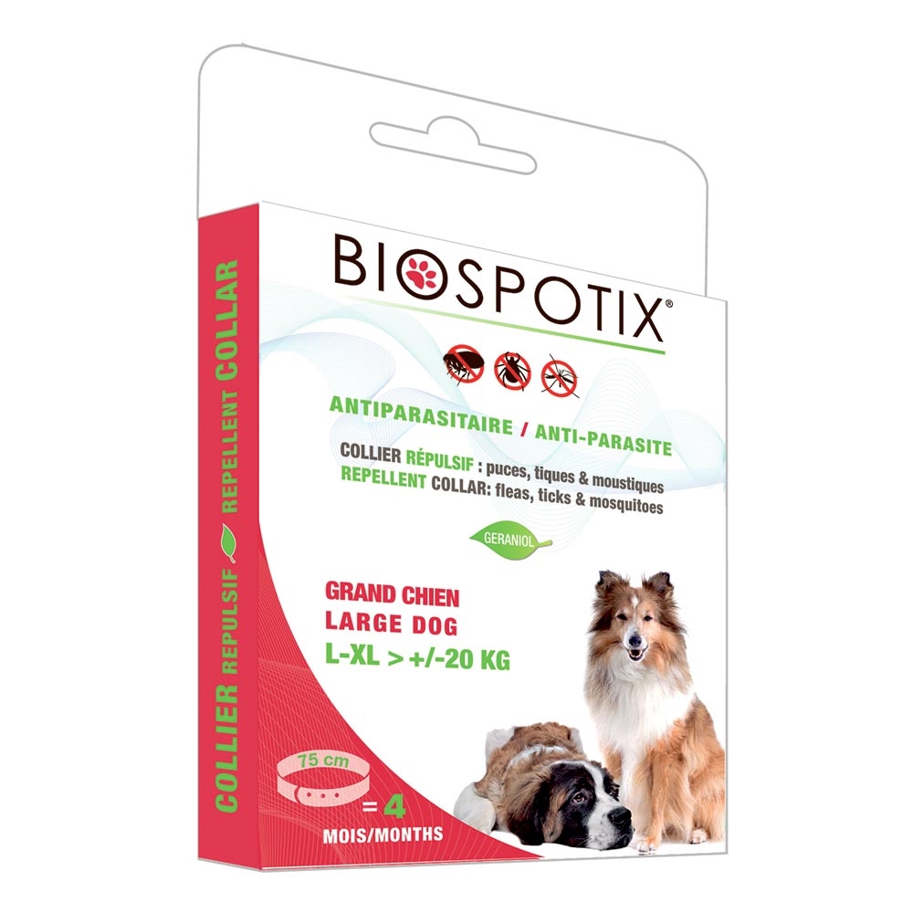 Takke Peep milits Biospotix Loppe Og Flåt Halsbånd Til Store Hunde Over 20 kg