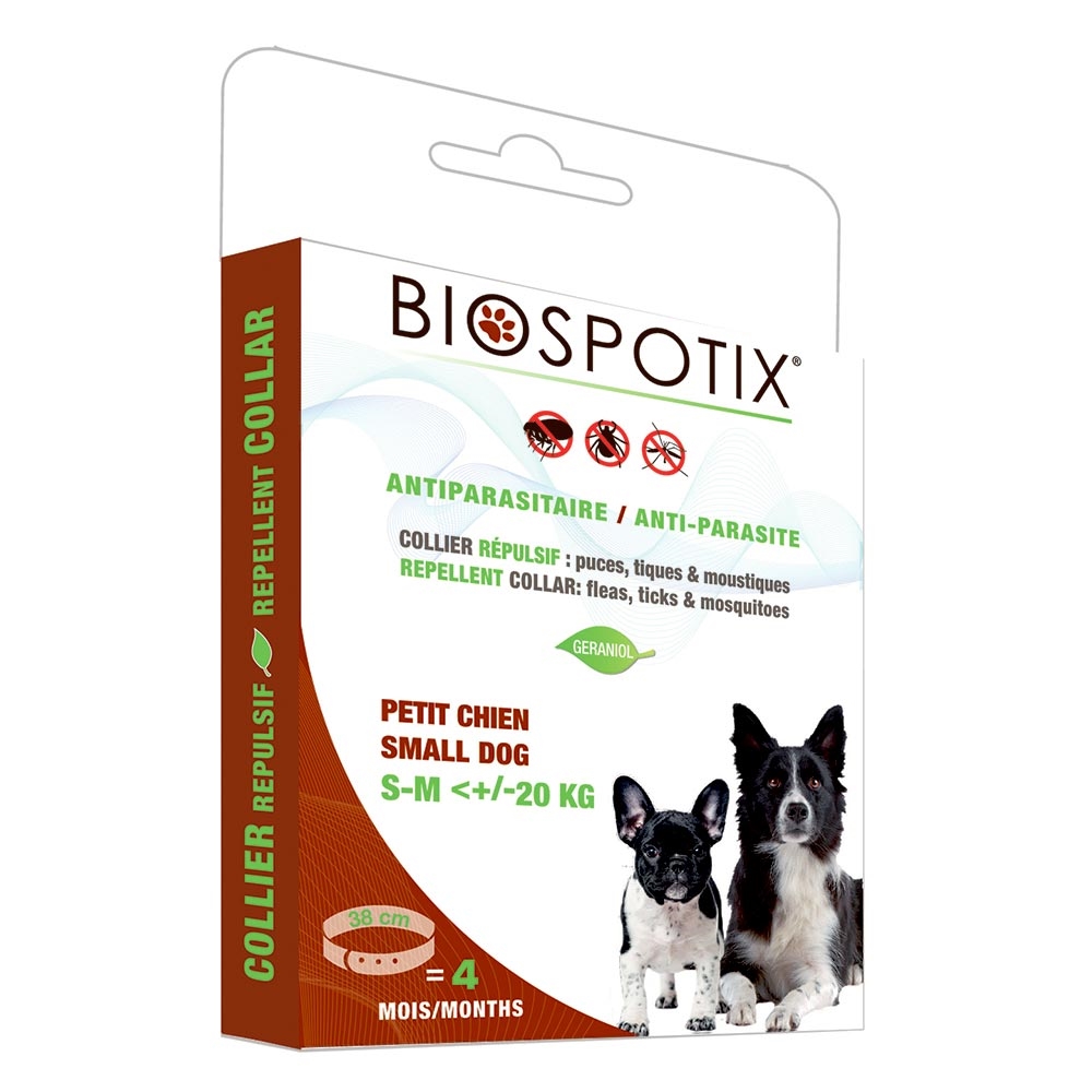 enestående gå på indkøb Bebrejde Biospotix Loppe Og Flåt Halsbånd Til Små Hunde Under 20kg