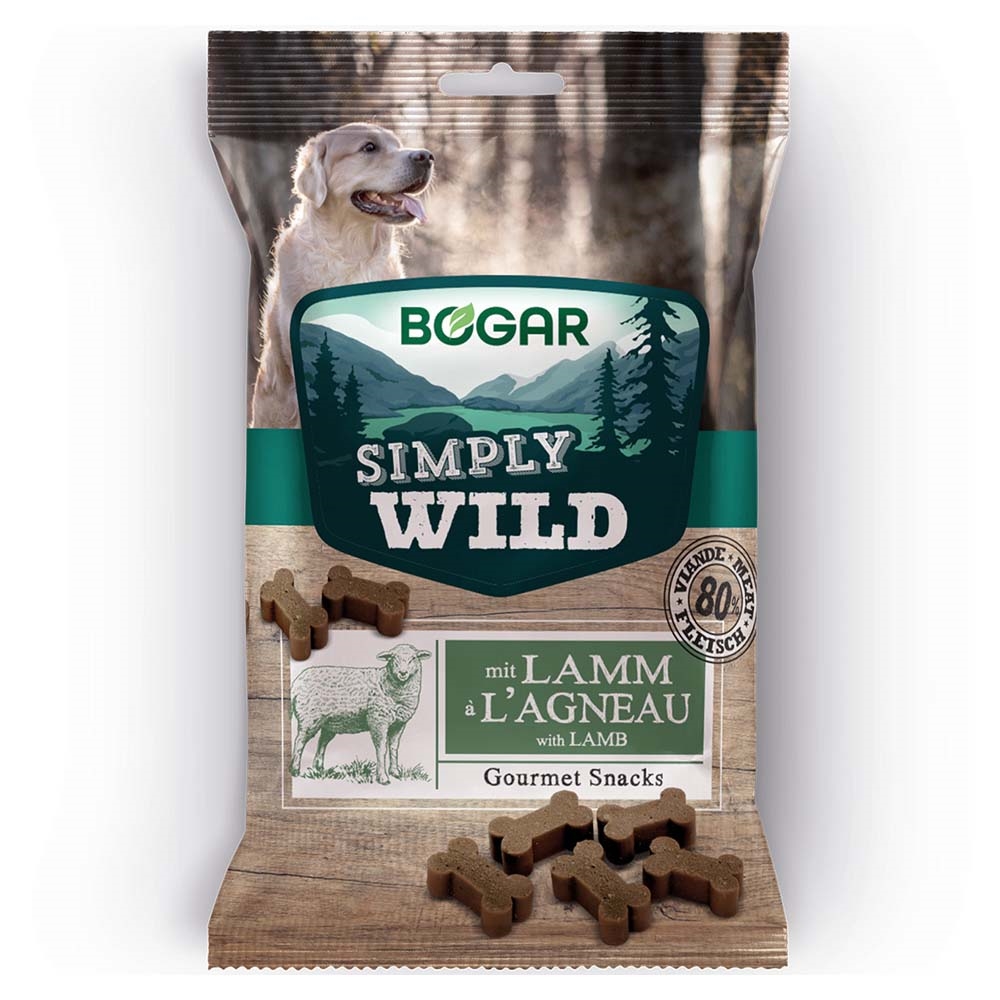 Bogar Simply Wild Gourmet Snack med Lam 100g