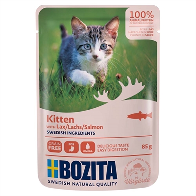 Bozita Feline Bidder i Sauce Til Killing med Laks 85g