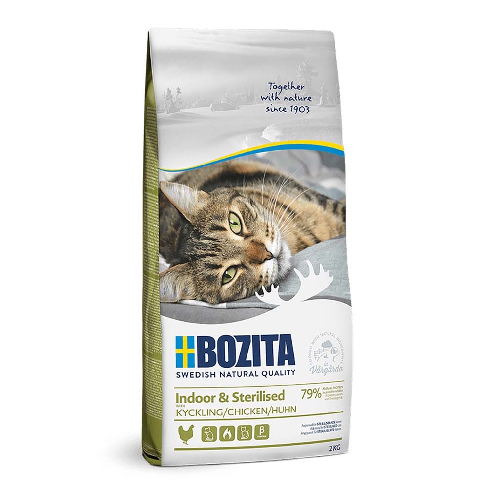Bozita Indoor & Sterilised Kattefoder med Kylling 10 Kg