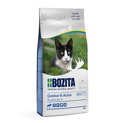 Bozita Kattefoder Outdoor & Active med Elg 10 Kg