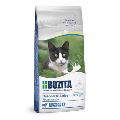 Bozita Kattefoder Outdoor & Active med Elg 2 Kg