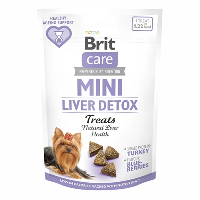 Brit Care Mini Liver Detox Godbidder Til Små Hunde 50g