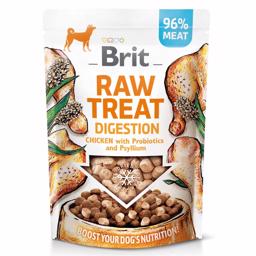 Brit Raw Treat Digestion med Kylling, Probiotika & Loppefrøskaller 40g