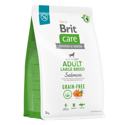 BRIT Care Hundefoder Grain Free ADULT Large Breed med Laks 3kg