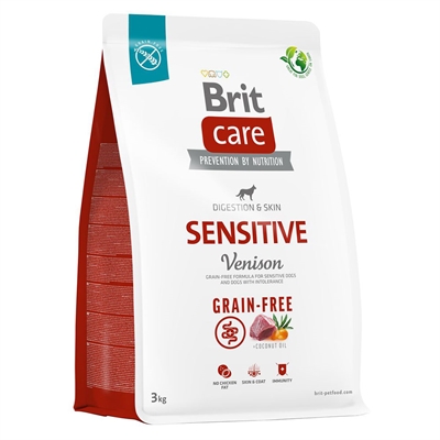 BRIT Care Hundefoder Grain Free Sensitive Til Følsomme Hunde med Vildtkød 3kg