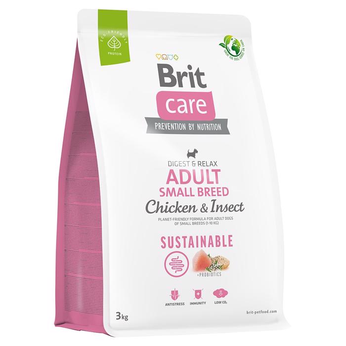 BRIT Care Hundefoder Sustainable Adult Small Breed med Kylling & Insekter