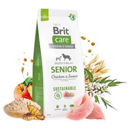 Hundefoder BRIT Care Sustainable Senior med Kylling & Insekter 12 Kg - DATOVARER