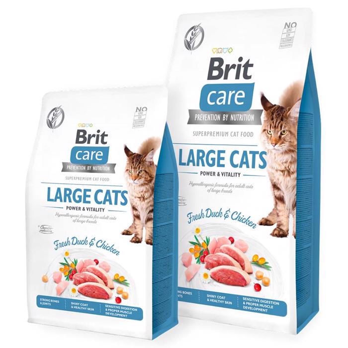 Brit Care Kattefoder til Store Voksne Katte Large Cats Power & Vitality