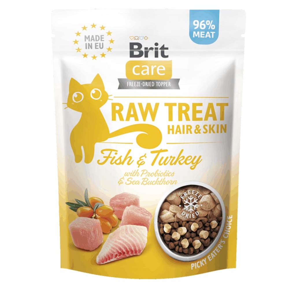 Frysetørrede godbidder til kat