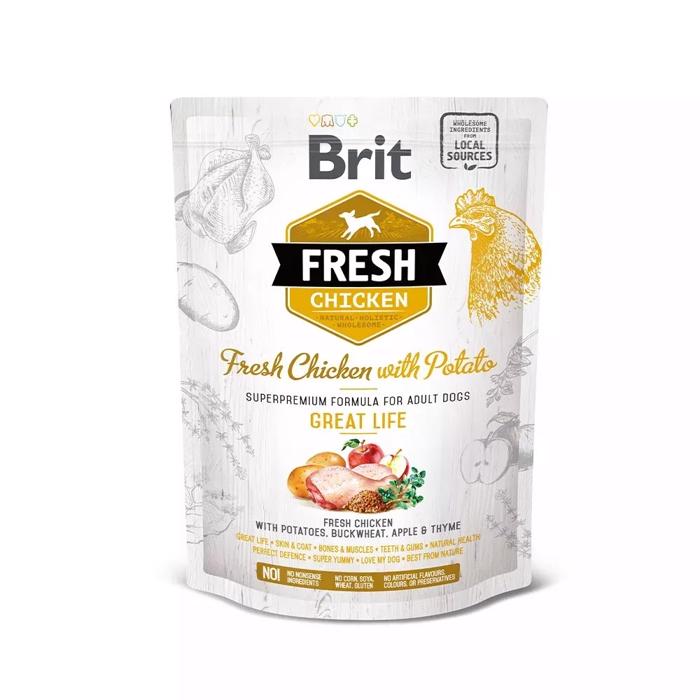 Hundefoder BRIT Fresh Great Life m. Kylling & Kartoffel SMAGSPRØVE 100g